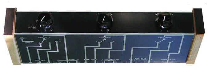 system configuration controller switch: the SCC What do you do if you have several sources, preamps, power amps, and speaker systems?