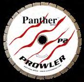 PANTHER PROWLER GRANITE BRIDGE SAW BLADE (P2) Panther Prowler Granite Bridge Saw Blade (P2) boasts the newest advancement in diamond placement technology that provides for a faster cutting, much