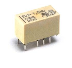 Miniature Signal Relays ED2/EF2 Series Overview The KEMET ED2/EF2 miniature signal relays offer a compact case size in a slim package.
