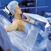 Heavy manipulation often occurs during orthopaedic procedures and drapes need to be able to withstand this.