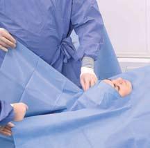 Specific needs of some procedures will require speciality drapes, with reliable adhesion and fluid control features.