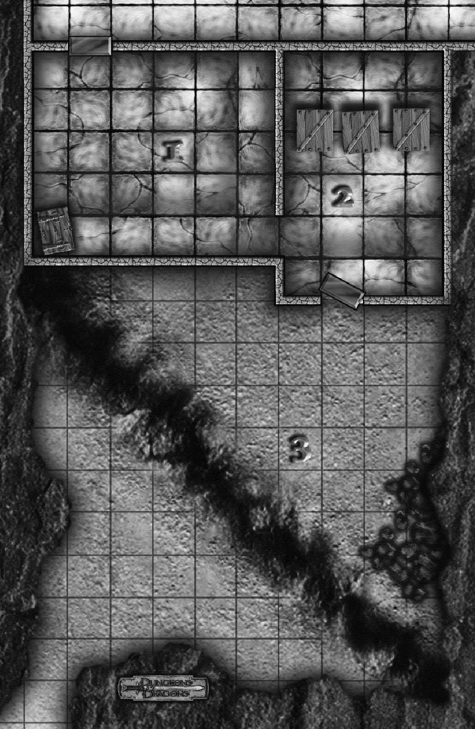 Into the Darkness Once each player has selected a hero, you're ready to begin. Refer to the map printed on this page as you play.