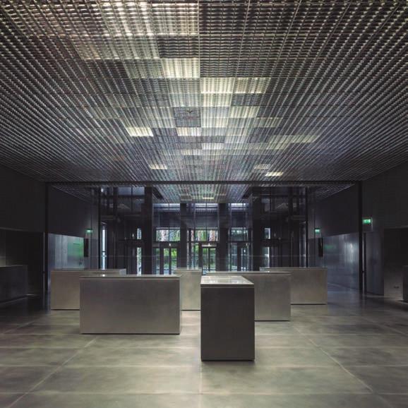 IN Architectural 1 Paralum by Jean Nouvel This lighting system is made up of a folding grating ceiling,