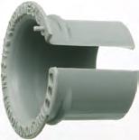 Plastic djustable Throat Liners To be installed in fittings after conduit, fitting and wire are in place.