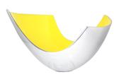 YELLOW SQUARE BOWL 20CM YELLOW ABSTRACT
