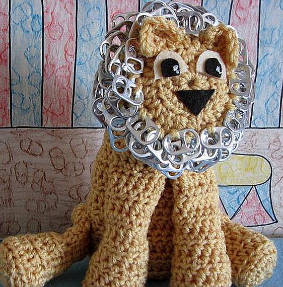 Pop Tab Lion Crochet Pattern By: Donna Collinsworth Of Donna s Crochet Designs All rights are
