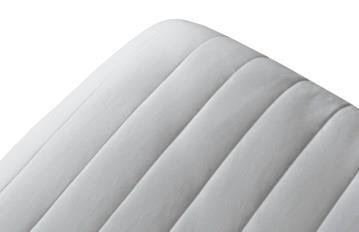 Quilted Mattress Pad Our mattress pad is 50/50 polyester and cotton blend with 100% polyester fiber fill.