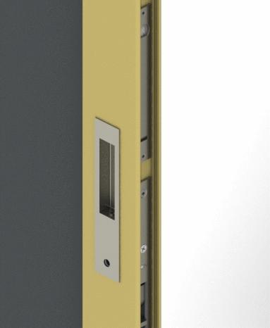 ICON ISEO MORTICE LOCK Designed specifically for high end sliding door applications the ISEO Mortice lock with flush ICON finger pull is ideal for applications where door panels need to cassette over
