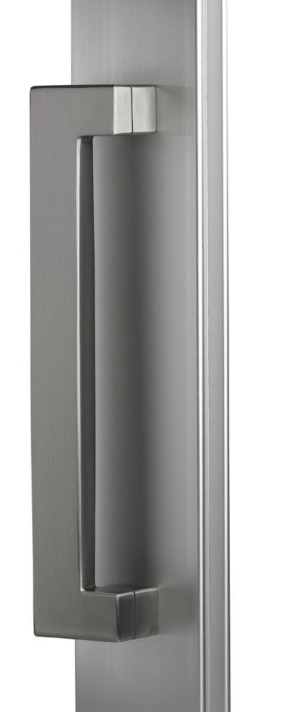 ICON SLIDING DOOR HANDLE This powerful square-form handle offers a firm, comfortable grip and is ideal