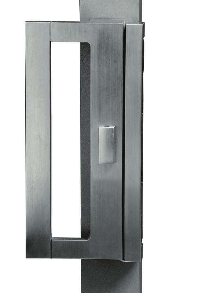 ICON TWIN POINT SLIDING DOOR LOCK Bold stylish handle design in keeping with ICON hardware styling. Latch and deadlock all in one standard model offering flexible security options.