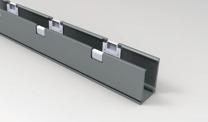 Self-locking Aluminum Mounting Channel PIXEL Uses: Ceilings and