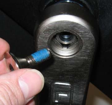Re-assembling the bike (2) Install the crank bolts