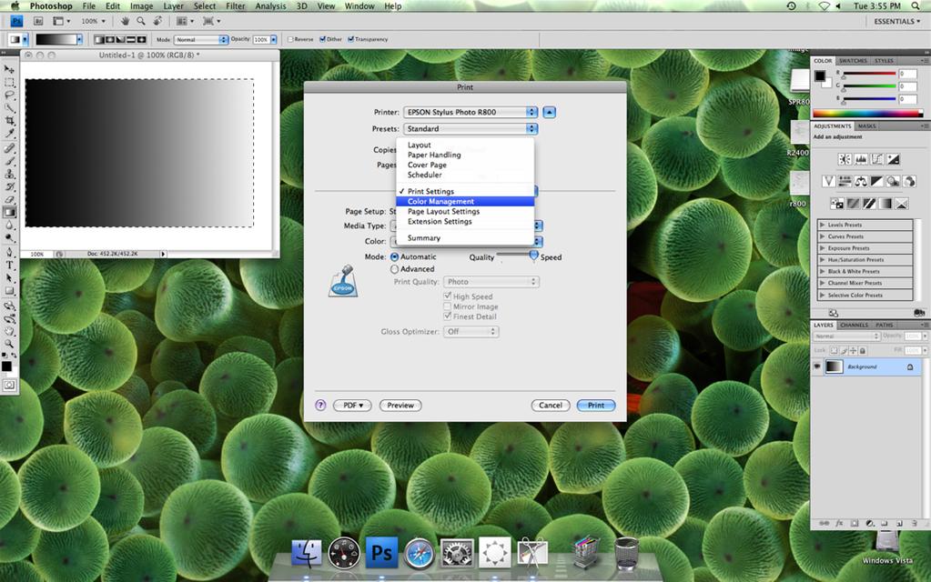 Printing Mac OS X 10.