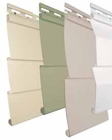 FEATURES 7 Product Styles, 14 Colors and 2 Finishes Rigidform Technology RigidForm 160 (rolled-over nail hem) technology stiffens siding for a straighter-on-the-wall appearance and has been tested to