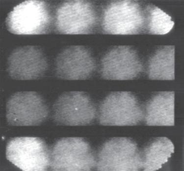 X-ray backlighting of the planar samples was used in both side- SBS reflectivity (%) 40 30 20 10 on and face-on geometry. The latter required imaging through the halfraum.