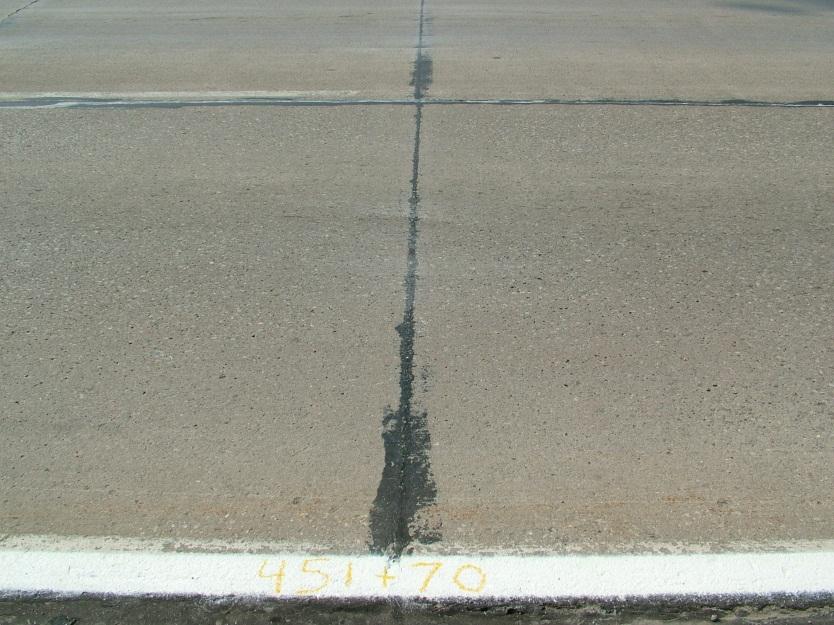 Photo of surface condition of pavement with