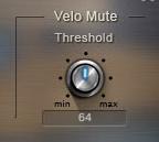 Use X-note Velo Mute Mode. Velo Mute Mode. When this mode is on X-note articulation will be playable in lower velocity range.