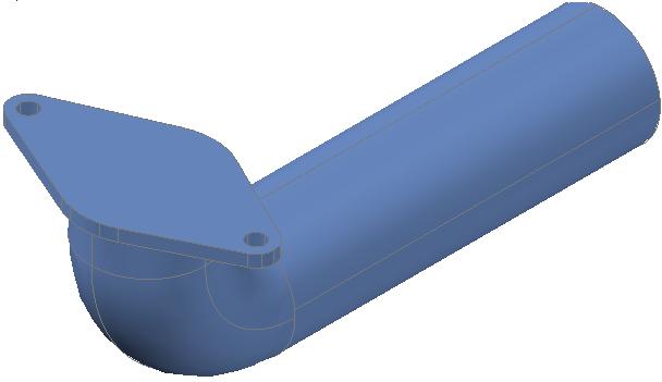 Page 6 8. In the Top view construct a pline outline of one of the flanges and extrude to a height of 10.