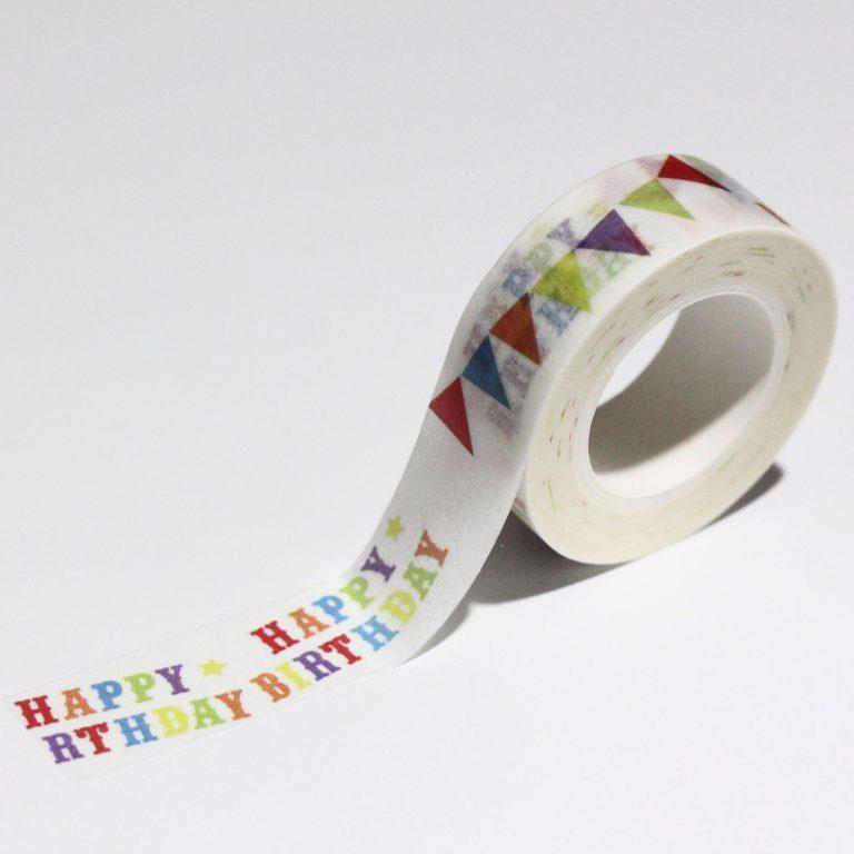 Page 37 of 40 WASHI TAPE - Party WT-PTN-009 - Happy Birthday w/ Pennants (WT-PTN-009) WT-PTN-036 - Pink Happy Birthday
