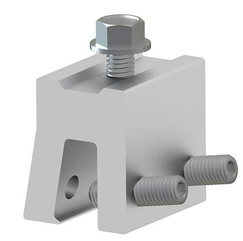 Roof Attachment Standing Seam 1-inch EZ Standing Seam Clamp PV installations on metal roofs just got easier with SunModo s own family of innovative standing seam clamps.