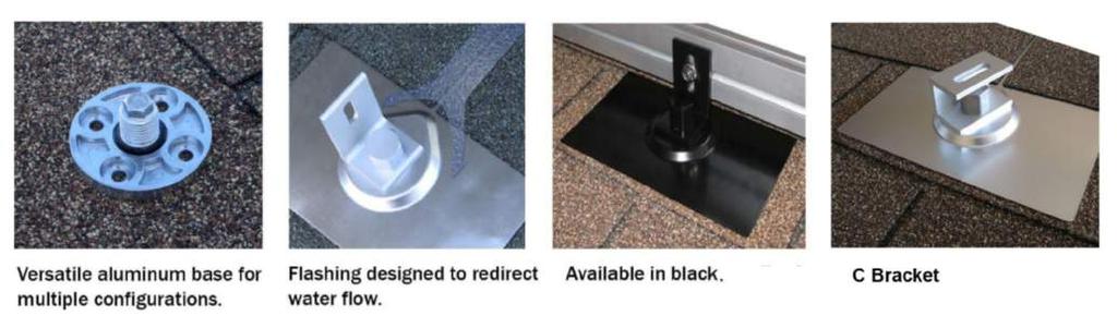 Roof Attachment Composite Shingle EZ Roof Mount Kit w/ L-Foot Save time, hassle, and callbacks by using EZ Roof Mount for any composite shingle roof.