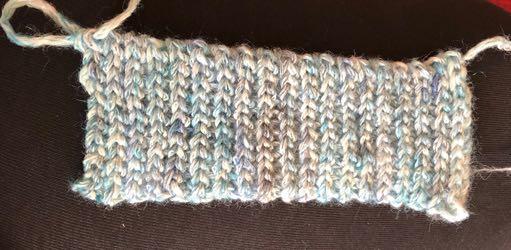 ch 13, starting in 2 nd chain from hook: (loose) slst 12 In the following rows crochet in the back loops only and continue