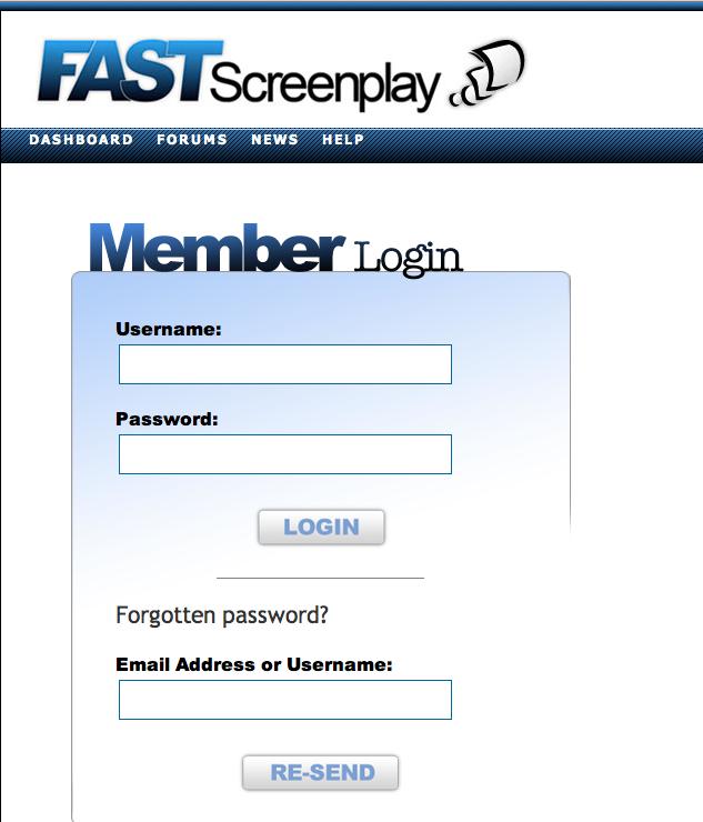 4 How to Log In Open your web browser (Chrome, Firefox or Safari recommended) and go to: http://fastscreenplay.com/pre/dashboard/ Enter your Username and Password.