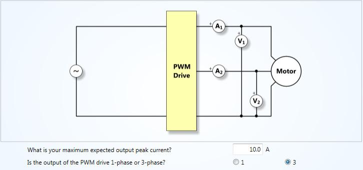 Setup PWM Motor Drive Output and demodulates the output voltage to accurately detect the fundamental power frequency.
