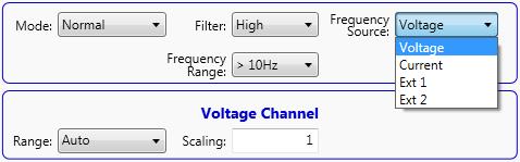 Setup Frequency source Frequency source To accurately measure most measurement parameters the frequency of the signals must be determined.