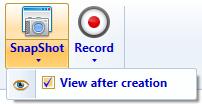 Measure Record Upon clicking Snapshot all listed results are exported to the CSV format.