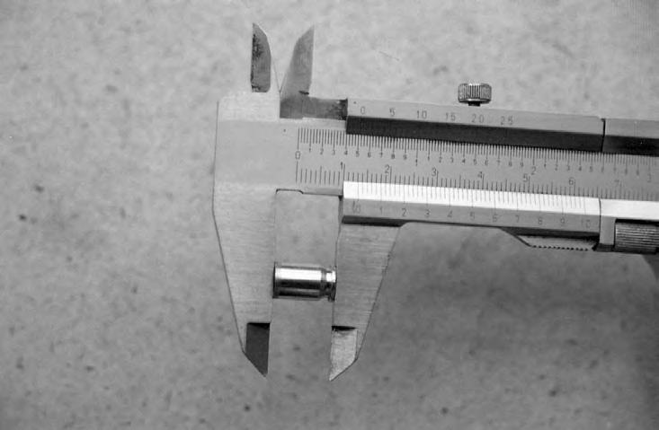 Measure the blank. The blank can now be measured. It should be somewhere between 13mm and 15mm in length.