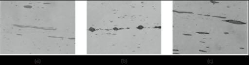 Inclusions in Free-Machining Steels FIGURE 8.29 Photomicrographs showing various types of inclusions in low-carbon, resulfurized freemachining steels.