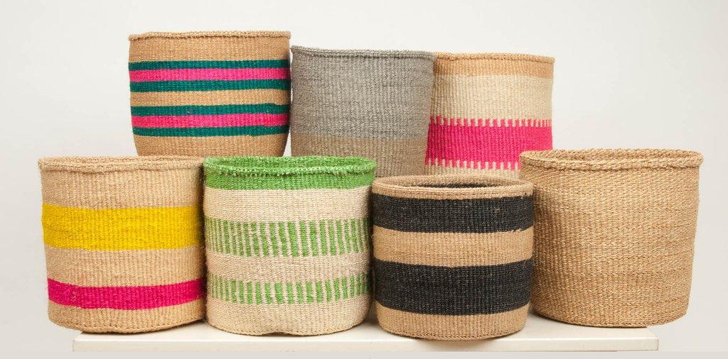 They combine the tight and traditional basket weaving technique developed by the Rendille tribe with the delicate beaded embellishments