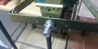 Re- install the greased threaded rod with the thrust bearing