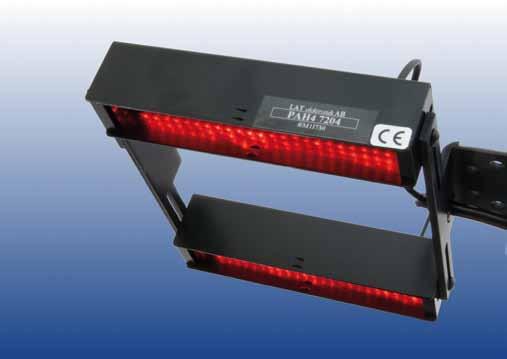 Line lights - two lines Two front line lights, which are based on the single line light (SAX4 1XXX), are available in modules from 50 to 446 mm.