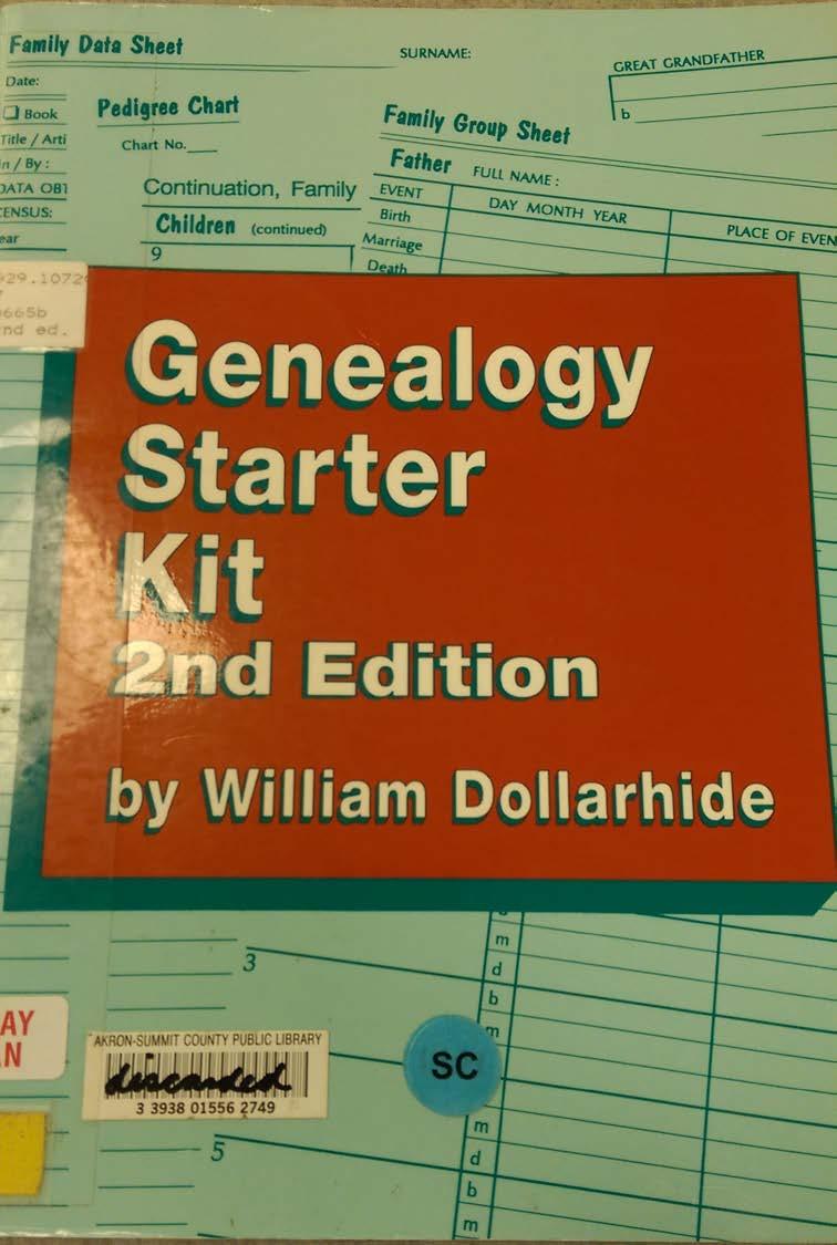 Genealogy Starter Kit, 2 nd edition. Published 1998. Last circulated in 2011.