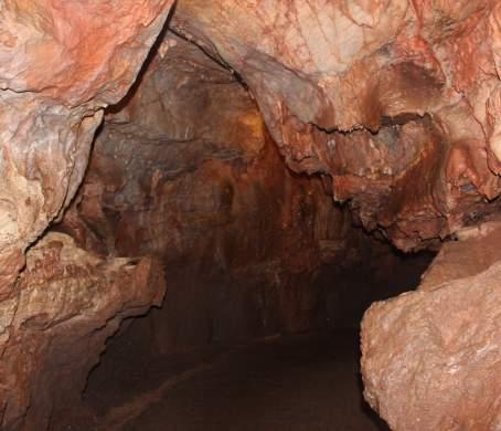 Some areas of the cave are very narrow with low ceilings.