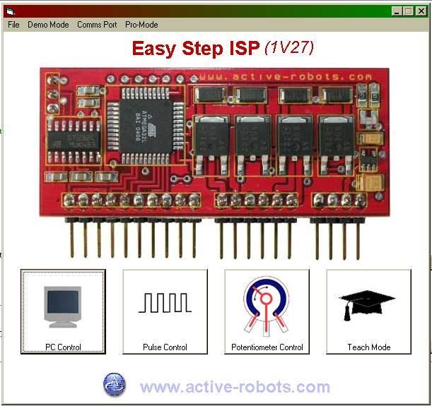 1. Install the program; EASY STEP ISP on any PC running Windows 98 to XP. 2. Connect the RS232 cable to a COM port (1=default) on the PC and the ES3000 PCB. 3. Run EASY STEP ISP. 4.