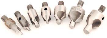 Countersink & Countersink Cutters Piloted Aircraft Stop Countersink Cutters (often called micro-stop cutters, or microstop countersinks) are used to make precision countersinks to accept flush-head