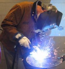 Arc Welding Used for joining thick metals including bar form and round form. Basically a metal filler is pushed through the electrode holder using gas.