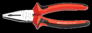 P01 Combination Pliers DIN ISO 5746 General use pliers for gripping and holding, as well as cutting wires Cutting edges for soft and hard wires Special tool steel forged in Germany Cutting edges