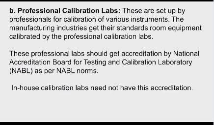 Now higher level compared to standards room is professional calibration labs, a very experienced people and measurement experts they established this calibration labs and their own the calibration