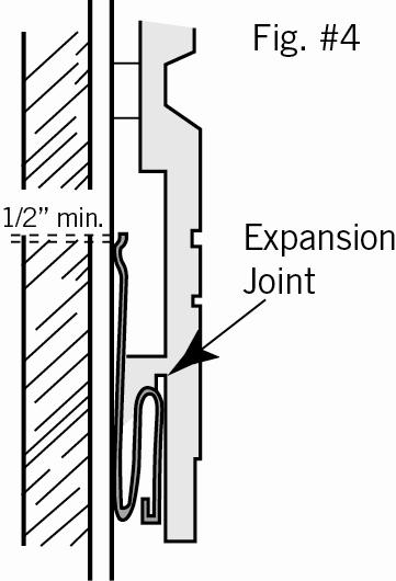 Note: The Stone panels have a random pattern and are not designed to match the mortar lines of the corners. You must apply a bead of mortar fill at corner/panel alignment when done (Figure 3).