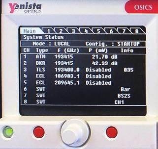 OSICS Mainframe 8-Channel Mainframe The OSICS Mainframe can host up to eight pluggable