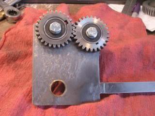 You will need to heat them up to glowing red/orange then let them cool slowly so you can machine them. both gears need bored to fit the roller bearings then machine the gears to around 3/8" width.
