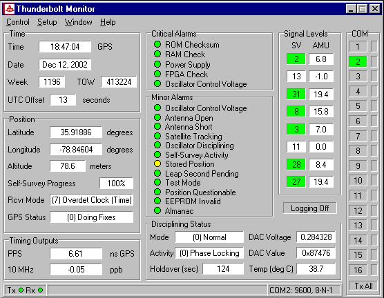 4.6. GPS ThunderBolt Monitor Program Setup and Operation 4.6.1.