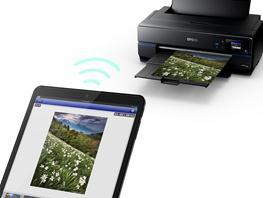 7-inch colour touch panel which is unique in the market sector 1 Advanced connectivity the first 17-inch photo printer on the