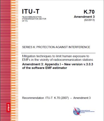 ITU-T Recommendations for EMF assessment Recommendation ITU-T K.
