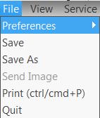 1.1 Overview of GRYPHAX interface: 1 Title bar 4 Image window 7 Help bar 2 REC bar 5 Header 8 Treeview 3 Gallery 6 Tool bar 9 Status bar 1.