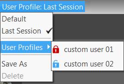 3. User Profiles User Profile tool of PROGRES GRYPHAX software General description: The User Profile tool of PROGRES GRYPHAX software enables user to create user specific software settings profiles